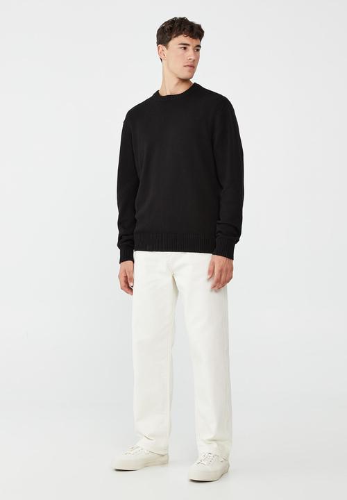 Cotton On - Crew knit-black