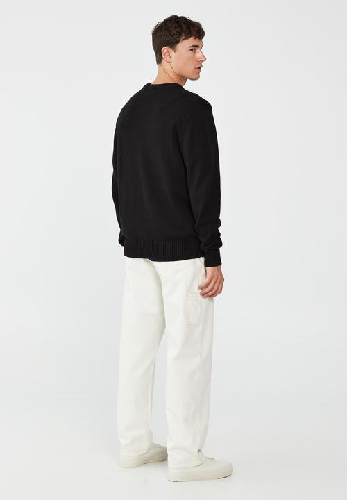 Cotton On - Crew knit-black