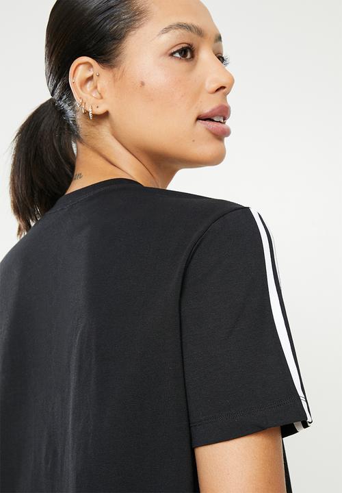 adidas Performance - Oversized w dk 3 stripes short sleeve tee - black