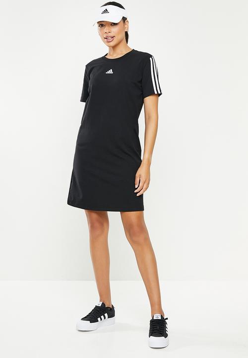adidas Performance - Oversized w dk 3 stripes short sleeve tee - black