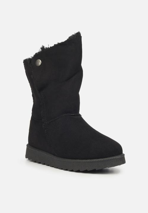 Butterfly Feet - Cozy 5 slipper boot - black