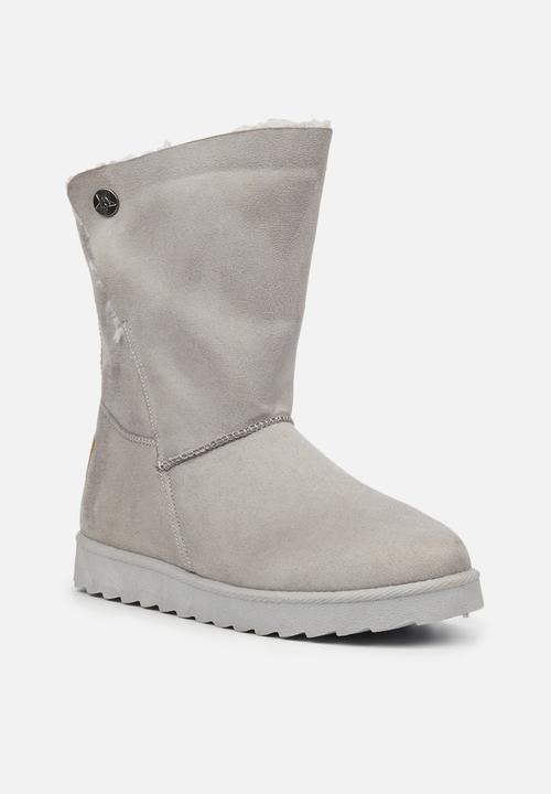 Butterfly Feet - Cozy 5 slipper boot - grey