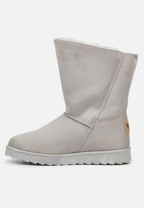 Butterfly Feet - Cozy 5 slipper boot - grey