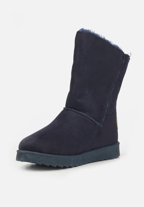 Butterfly Feet - Cozy 5 slipper boot - navy