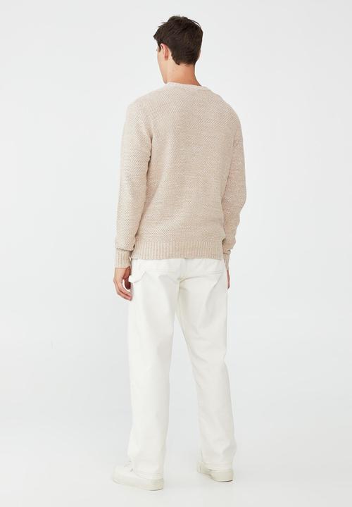 Cotton On - Crew knit - textured sand