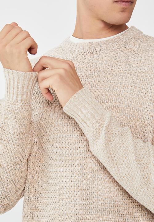 Cotton On - Crew knit - textured sand