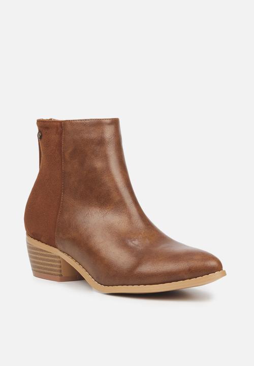 Butterfly Feet - Saddle 1 ankle boot - chocolate