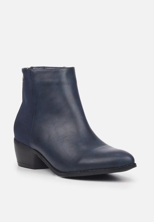 Butterfly Feet - Saddle 1 ankle boot - navy