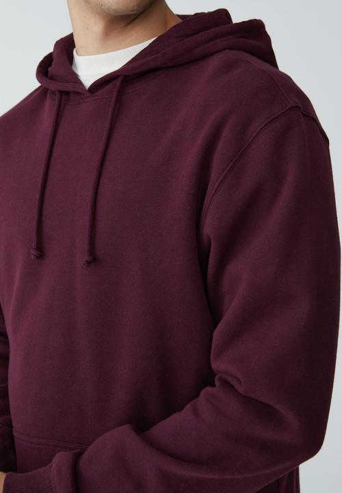 Cotton On - Essential fleece pullover-burgundy