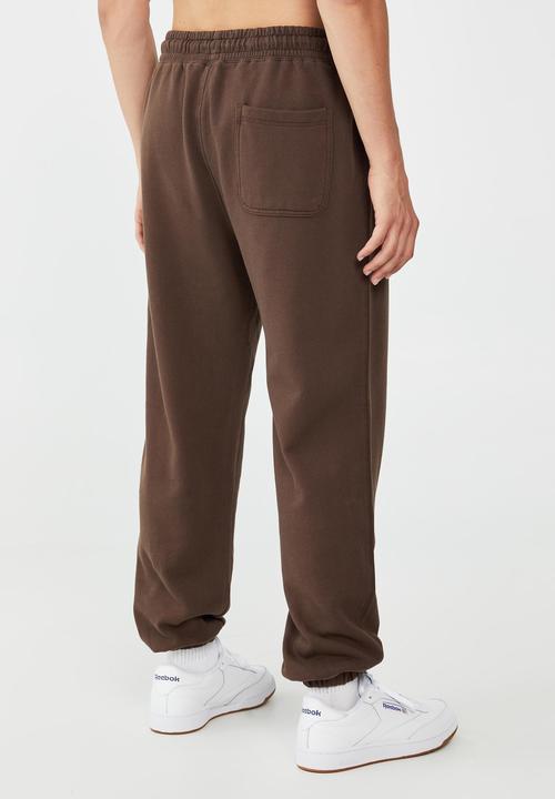 Cotton On - Loose fit track - chocolate brown