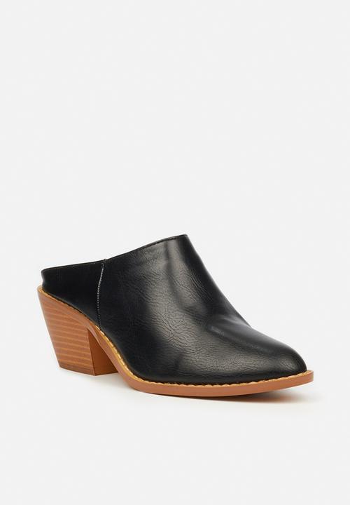 Butterfly Feet - Saddle mule heel - black