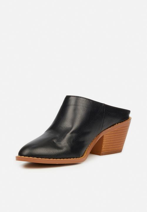 Butterfly Feet - Saddle mule heel - black