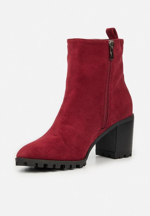 Butterfly Feet - Tallie ankle boot - burgundy