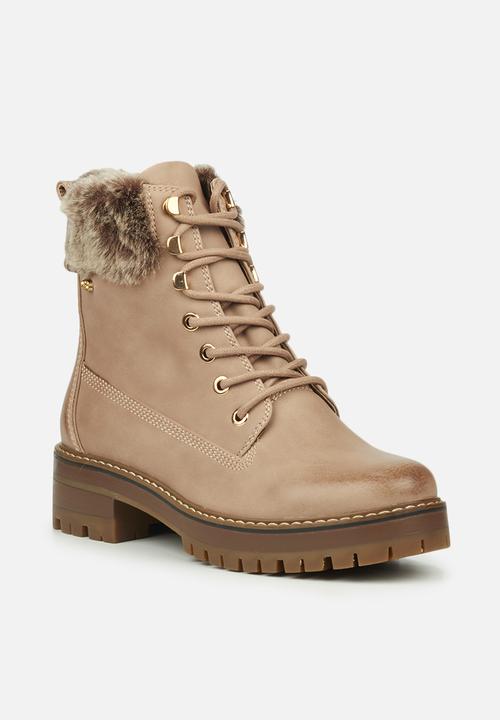 Miss Black - Fox6 lace-up ankle boot - pink