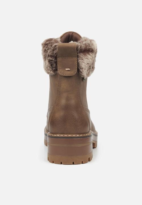 Miss Black - Fox6 lace-up ankle boot - brown