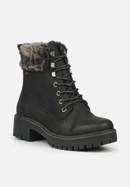 Miss Black - Fox6 lace-up ankle boot - black