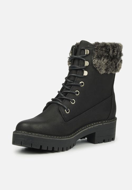 Miss Black - Fox6 lace-up ankle boot - black