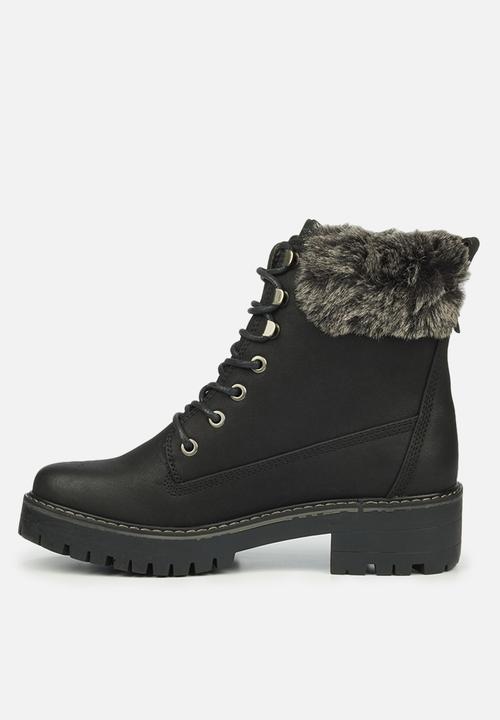 Miss Black - Fox6 lace-up ankle boot - black