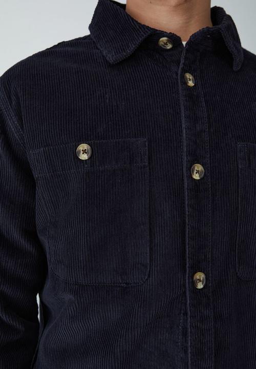 Cotton On - Heavy overshirt - true navy cord