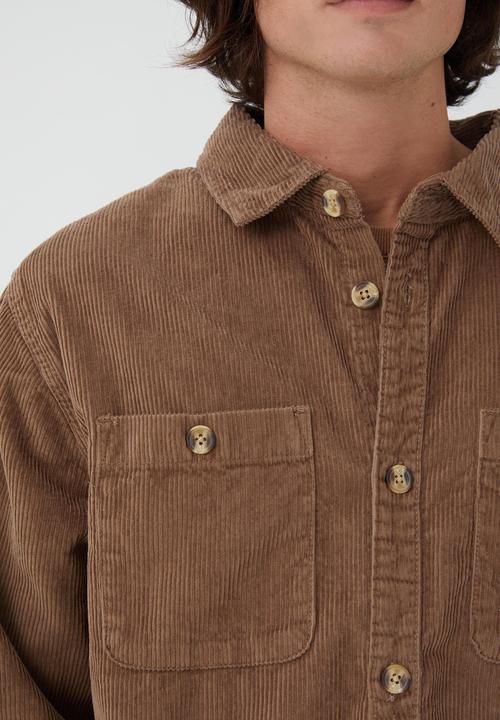 Cotton On - Heavy overshirt - taupe cord