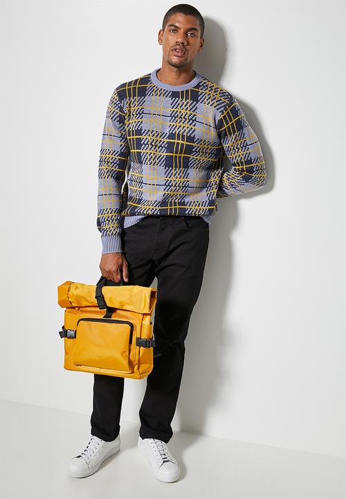 Superbalist - Check pattern crew knit - multi 