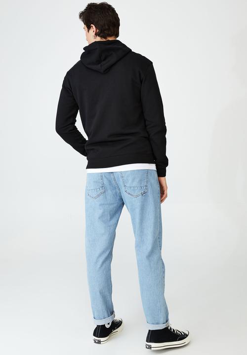 Cotton On - Graphic fleece pullover - black