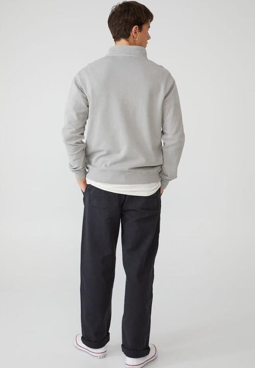 Cotton On - Quarter zip fleece - overcast grey