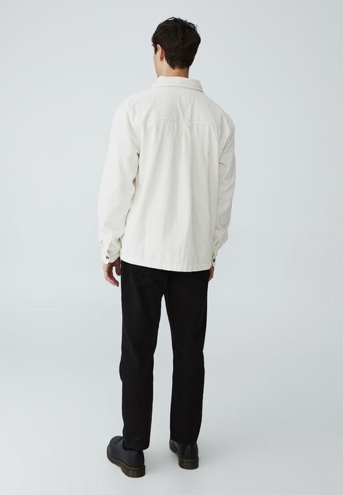 Cotton On - Heavy overshirt - ecru cord