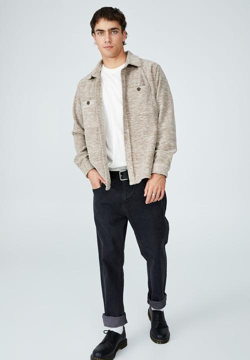 Cotton On - Heavy overshirt - gravel stone