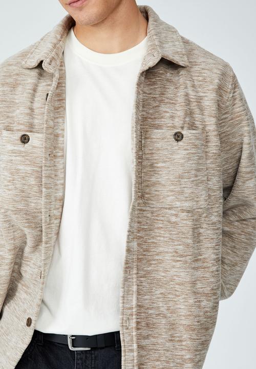 Cotton On - Heavy overshirt - gravel stone