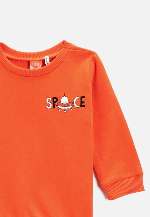 Koton Kids - Baby boys printed sweatshirt - orange
