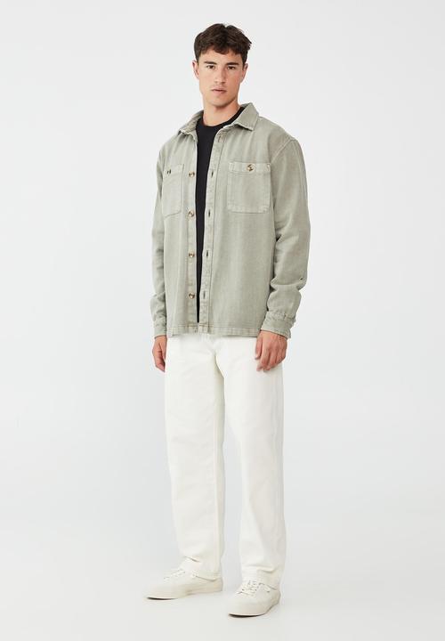 Cotton On - Heavy overshirt - light olive
