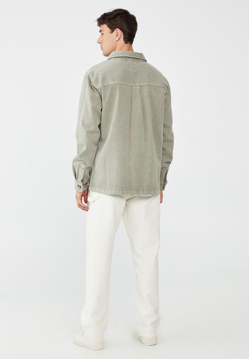 Cotton On - Heavy overshirt - light olive