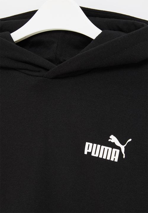 PUMA - Puma power hoodie fl b - black & white