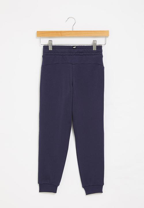 PUMA - Ess+ 2 col logo pants fl c b - navy 