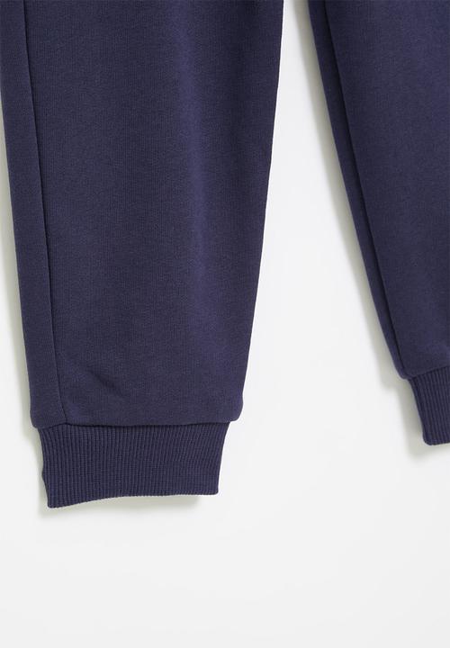 PUMA - Ess+ 2 col logo pants fl c b - navy 