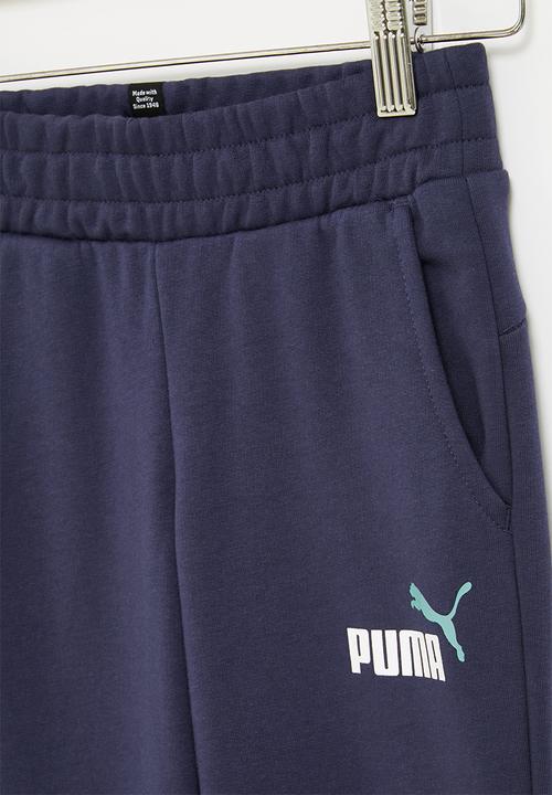 PUMA - Ess+ 2 col logo pants fl c b - navy 