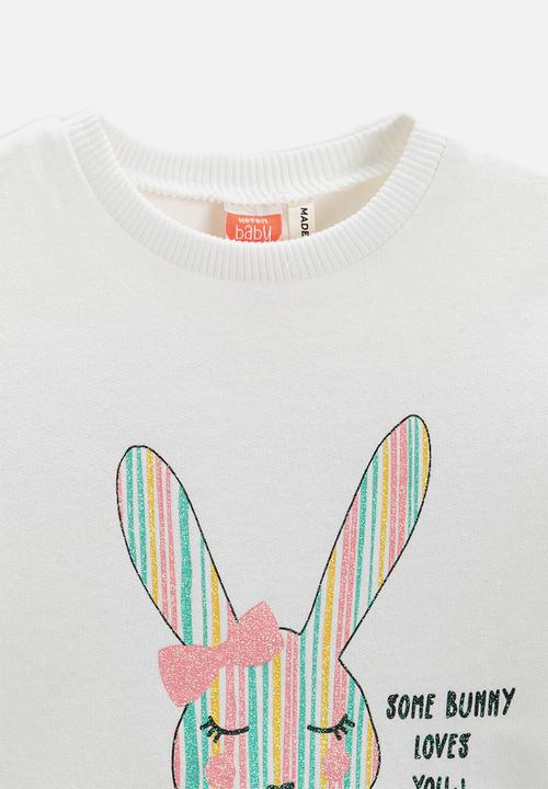 Koton Kids - Baby girls printed sweatshirt - ecru