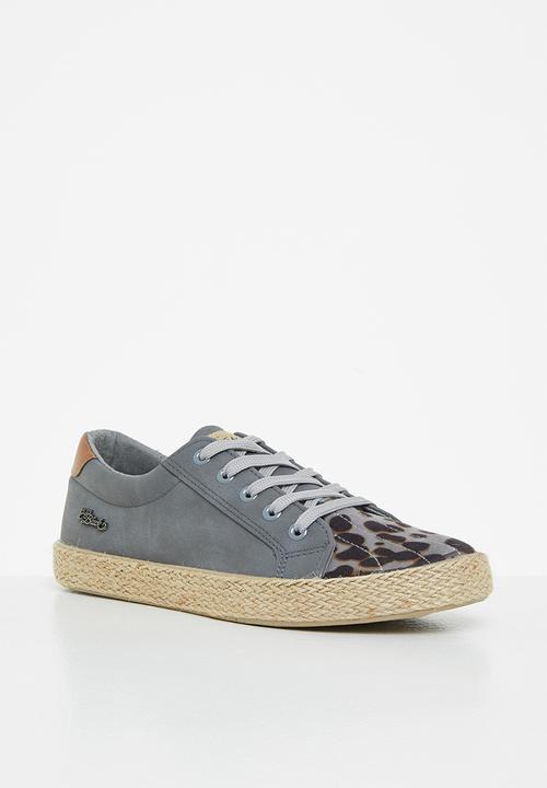 Miss Black - Republica5 espadrille sneaker - grey
