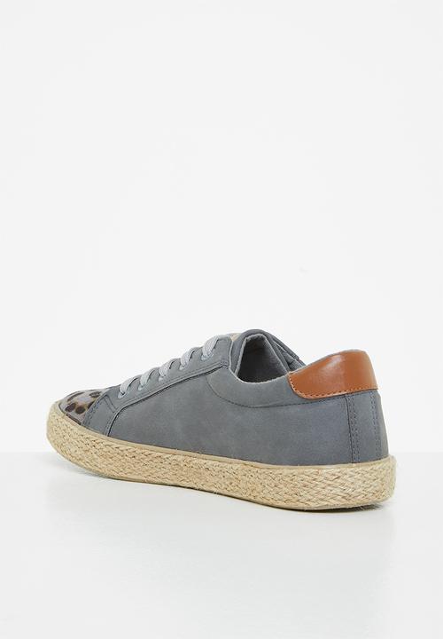 Miss Black - Republica5 espadrille sneaker - grey