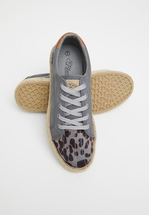 Miss Black - Republica5 espadrille sneaker - grey