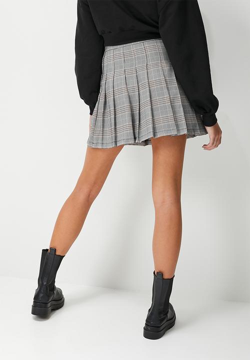 Blake - Check pleated mini skirt - hazel