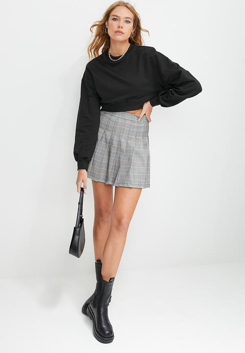 Blake - Check pleated mini skirt - hazel