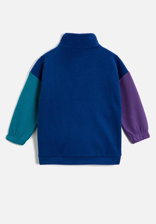Koton Kids - Boys colour block sweatshirt - royal blue