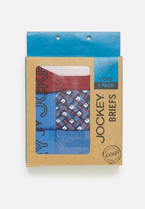 Jockey - 3-pack fancy boys jockey brief - multi