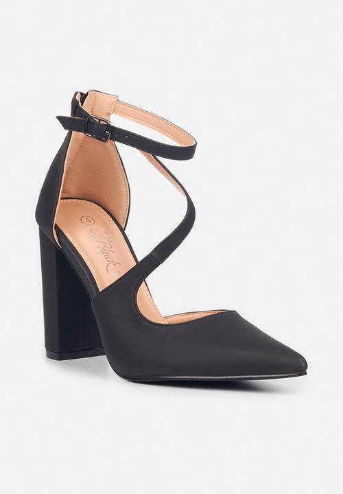 Miss Black - Criss2 ankle strap heel - black