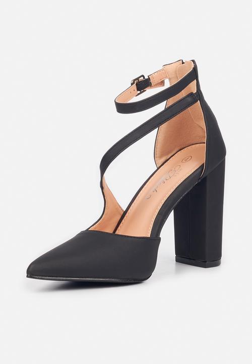 Miss Black - Criss2 ankle strap heel - black