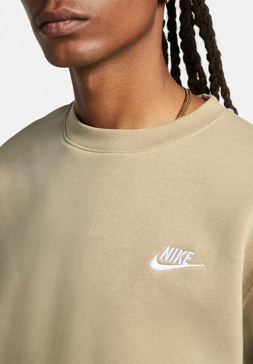 Nike - NSW Club Crew BB Sweatshirt - limestone & white