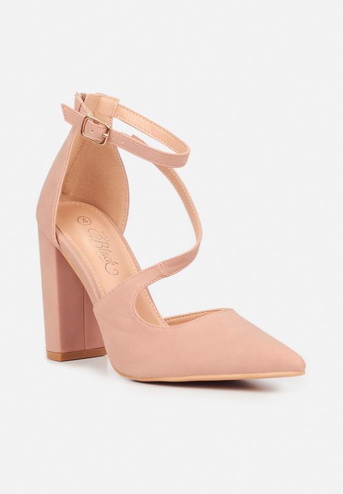 Miss Black - Criss2 ankle strap heel - pink