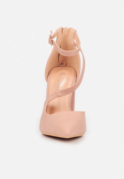 Miss Black - Criss2 ankle strap heel - pink